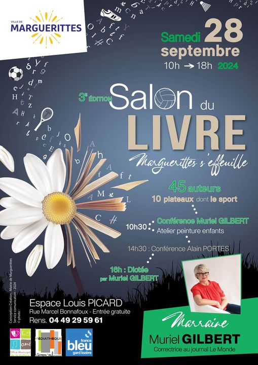 Salon du livre: « Marguerittes s’effeuille » 25-09-2024 Salon du livre: « Marguerittes s’effeuille » 25-09-2024