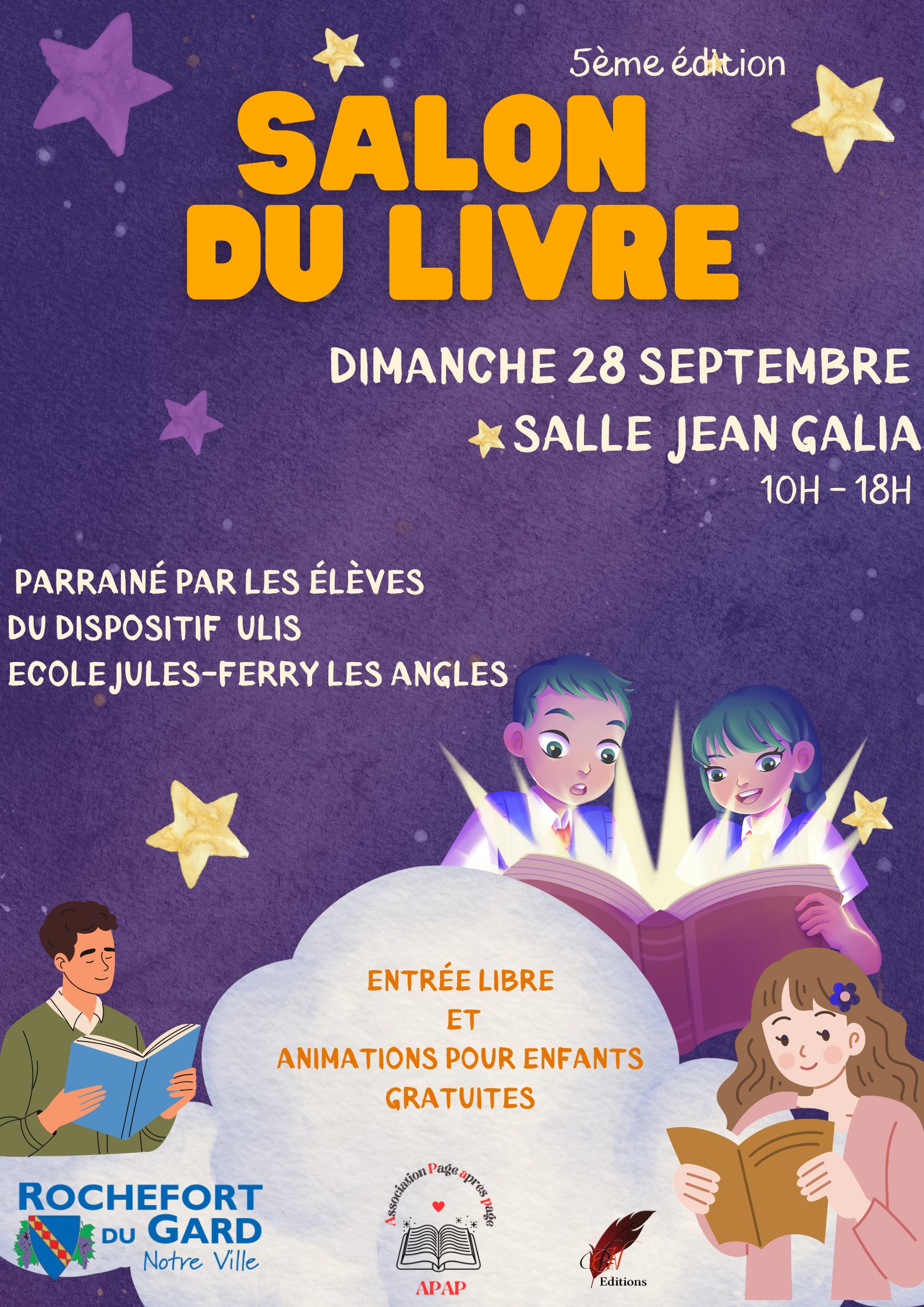 Salon du livre à Rochefort du Gard le 28/09/2025